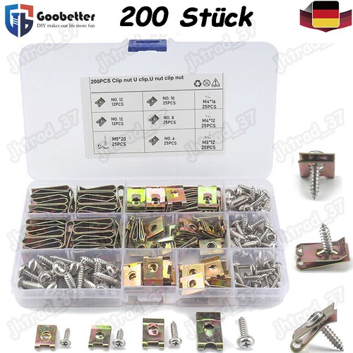 200 blechmuttern schrauben - x, &