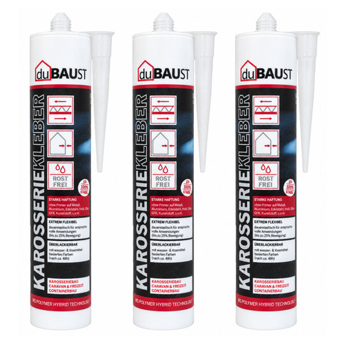 Dubaust karosseriekleber - 3x,